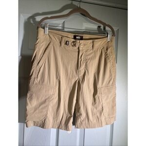 REI Co-op Shorts Womens 10 Khaki Relaxed Hiking Cargo Outdoor Nylon Stretch